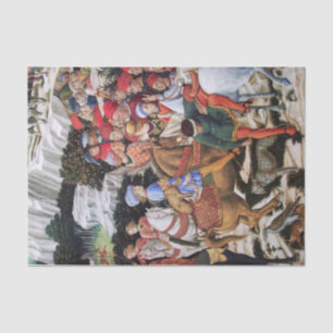 Papel De Seda Procissão do Magus Melchior/cavaleiros do cavalo
