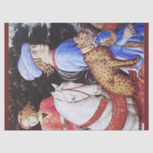 Papel De Seda Procissão do Magus Melchior, cavaleiros do cavalo