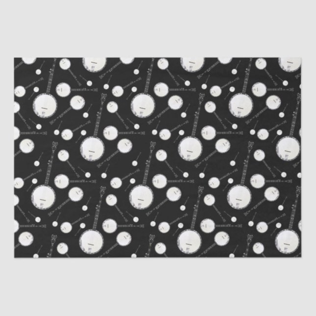 Papel De Seda Professor de Música Banjo Musical (Frente )