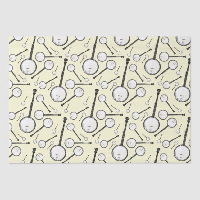 Papel De Seda Professor de Música Banjo Musical (Frente )