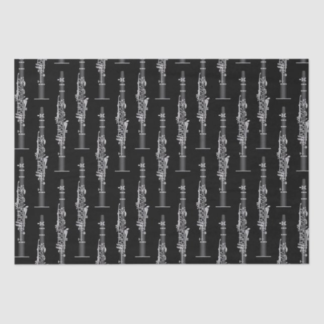 Papel De Seda Professor de Música Clarinet (Frente )
