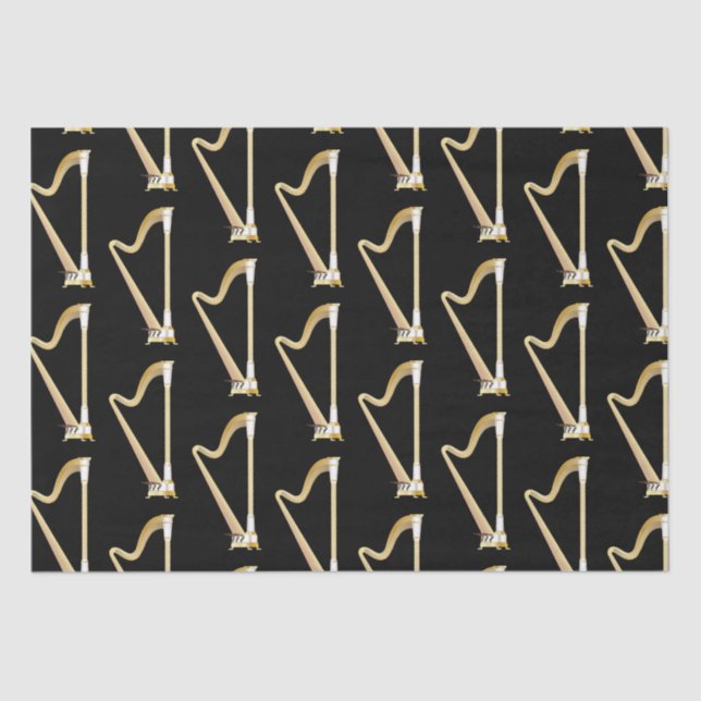 Papel De Seda Professora de Música Musical Harp (Frente )