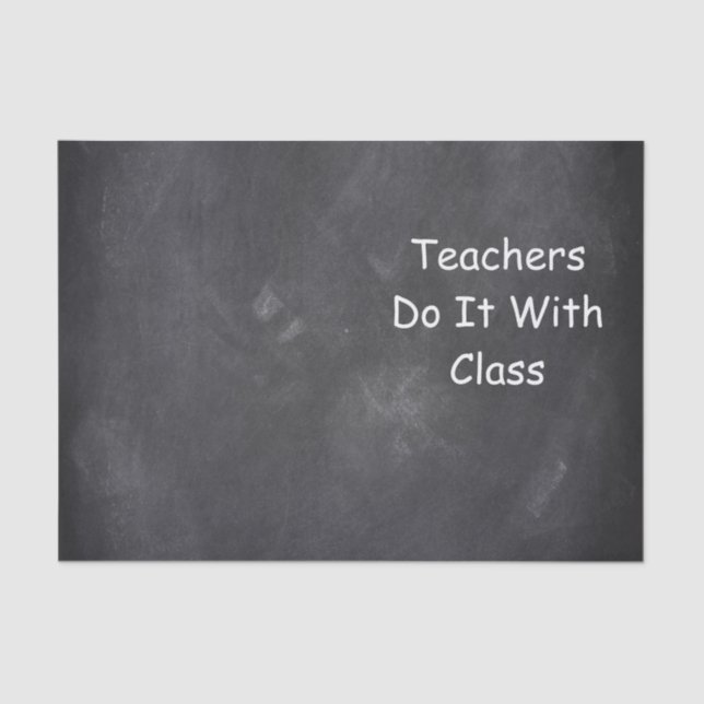 Papel De Seda Professores Classe Chalkboard Design Idea (Frente )