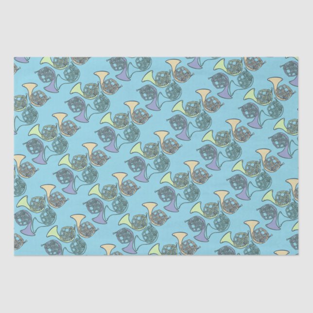 Papel De Seda Professores franceses de Banda de chifres (Frente )