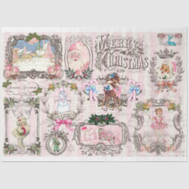 Papel De Seda Projeto de Natal Rosa Enquadra Vol 1 Desanexação