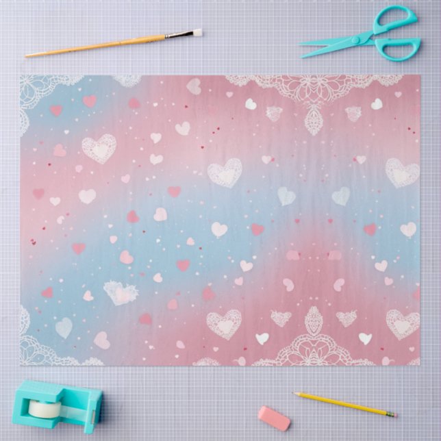 Papel De Seda Promessa Pastel (Arte )