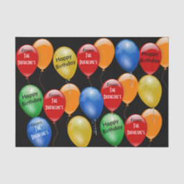 Papel De Seda Pronto para Ir para o Aniversário Personalizado