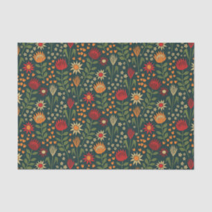 Papel De Seda Protea Floral Block Impressão Millefleur dardos