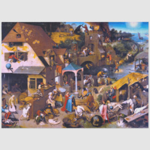 Papel De Seda Provérbios Países Baixos, Pieter Bruegel, o Velh