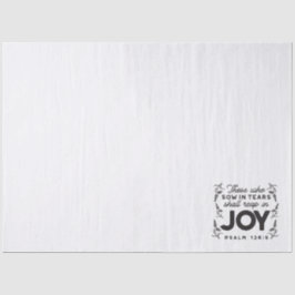 Papel De Seda Psalm 126:5 Scripture Typography – Reap in Joy
