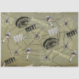 Papel De Seda Psicodélico Feliz Halloween Psicodélico Padrão de 