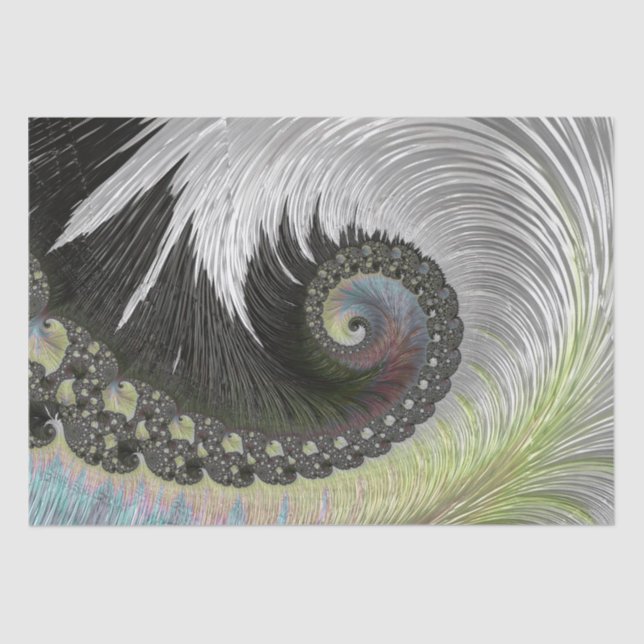 Papel De Seda Psychedelic Fantasy Spiry Tissue Paper (Frente )