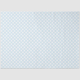 Papel De Seda Publicação do Teclado Azul-Bolinhas Branco