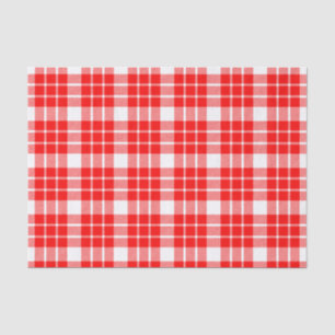 Papel De Seda Publicação do Teclado da Xadrez Vermelha e Branc