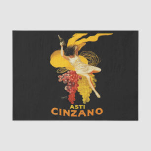 Papel De Seda Publicidade do Coquetel Cinzano de Leonetto Cappie