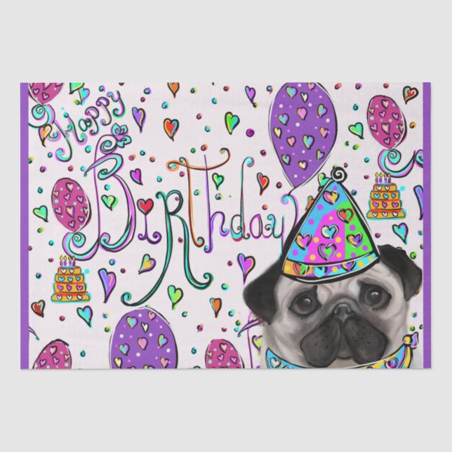 PAPEL DE SEDA PUG (Frente )
