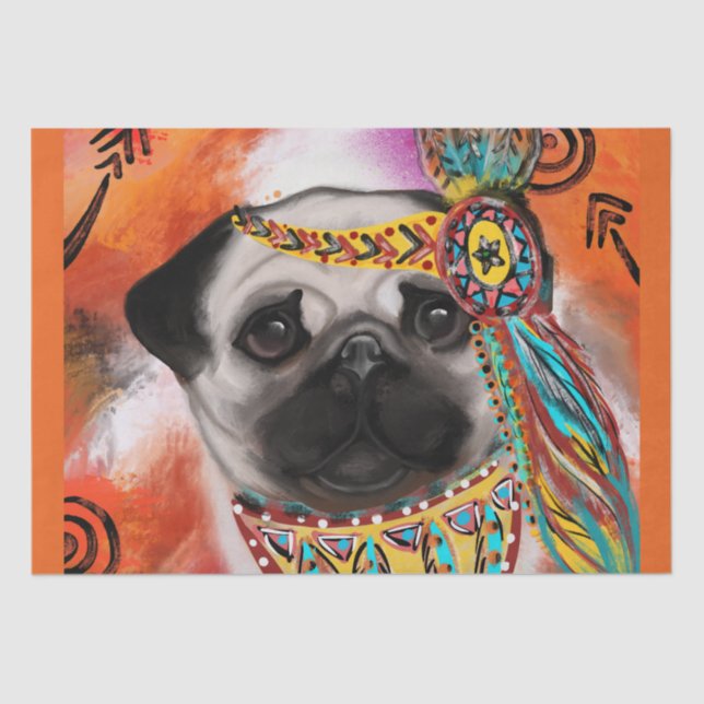 PAPEL DE SEDA PUG (Frente )