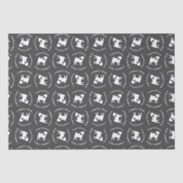 Papel De Seda Pug Chá de fraldas Cão Puppy Sexo Neutro