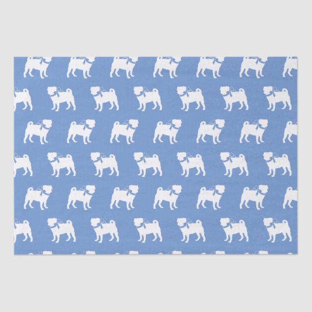 Papel De Seda Pug Dog Puppy (Frente )