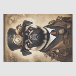 Papel De Seda Pug Steam Punk Chronicles: Uma aventura de desacop