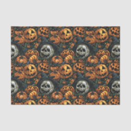 Papel De Seda Pumpkin Dark Halloween