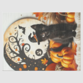 Papel De Seda Pumpkin de Lua de Gato Bonito de Halloween