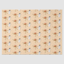 Papel De Seda Pumpkin do Halloween e Fantasma