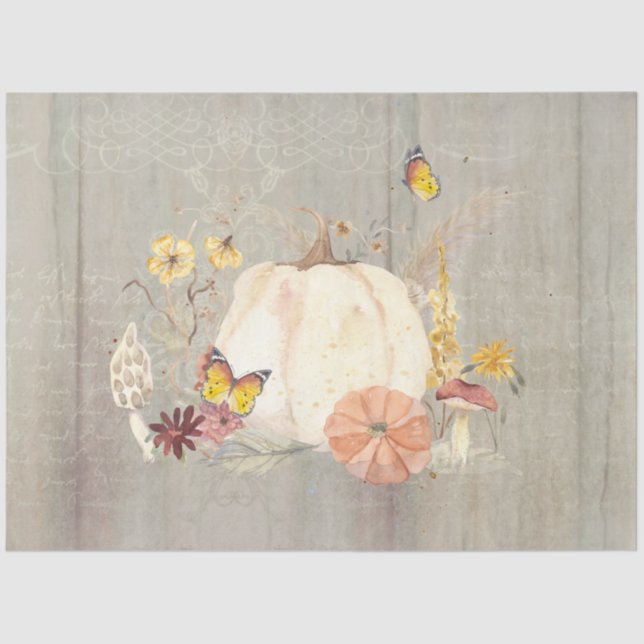 Papel De Seda Pumpkin Pumpkin Pumpkin Mogumelo Descoberta de Mad (Frente )