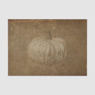 Papel De Seda Pumpkin White Sepia Autumn Vintage Textura Grunge
