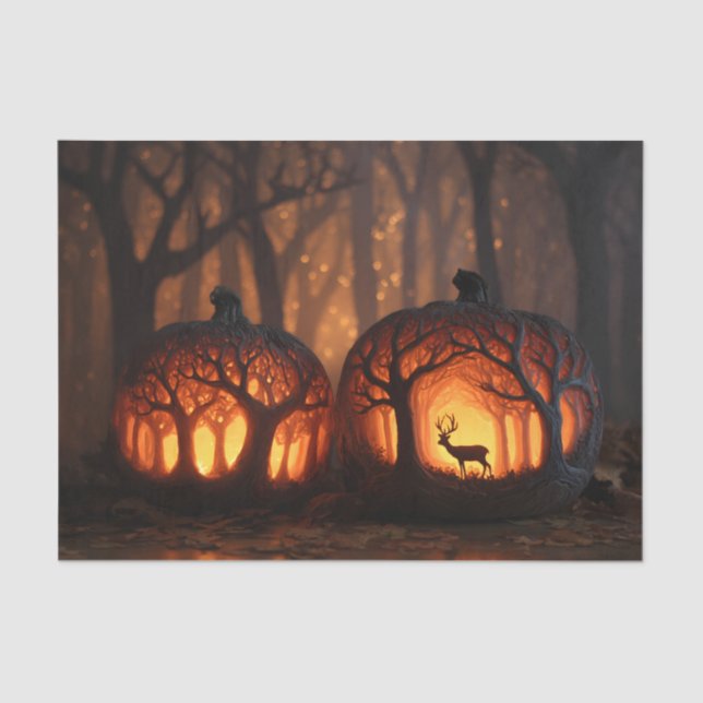 Papel De Seda Pumpkins (Frente )