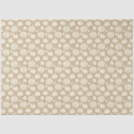 Papel De Seda Pumpkins e Folhas