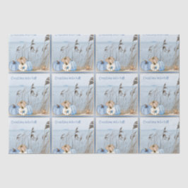 Papel De Seda Pumpkins e Starfish, de Queda Costeira Azul e Bran