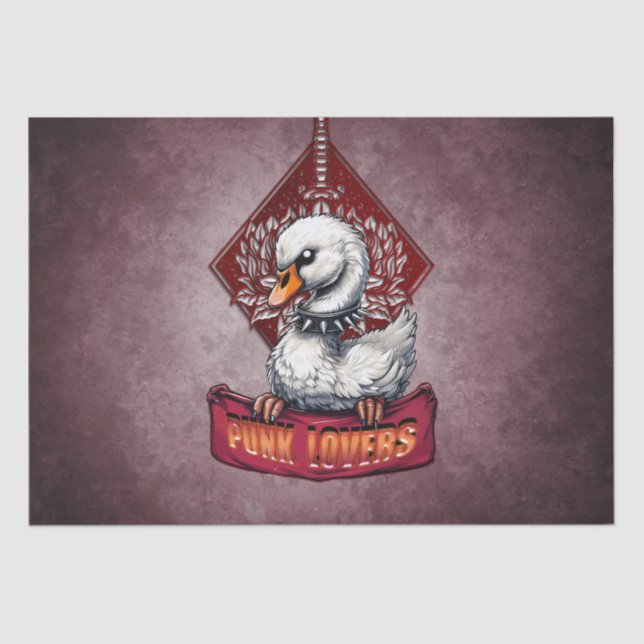 Papel De Seda Punk Swan: O rebelde preso. (Frente )