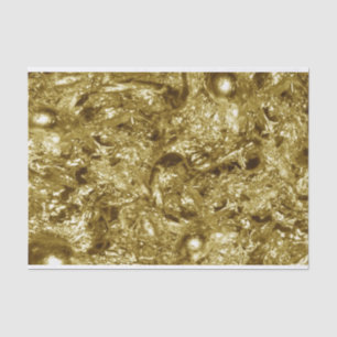 Papel De Seda PURE DOURADO padrão de Abstrato + texto/foto