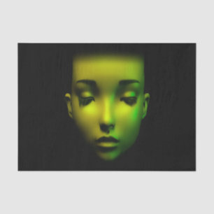 Papel De Seda Pureza e Perfeição: Retrato de Beleza Androide