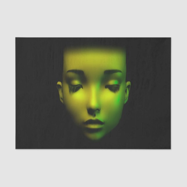 Papel De Seda Pureza e Perfeição: Retrato de Beleza Androide (Frente )