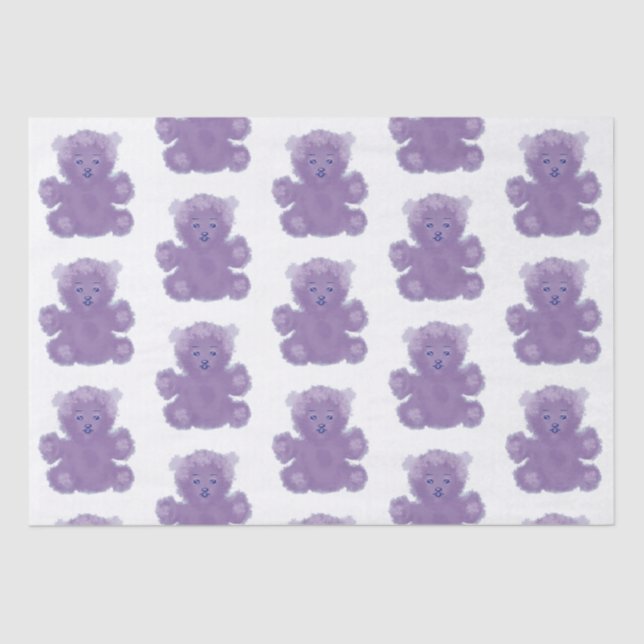Papel De Seda Purple bear (Frente )