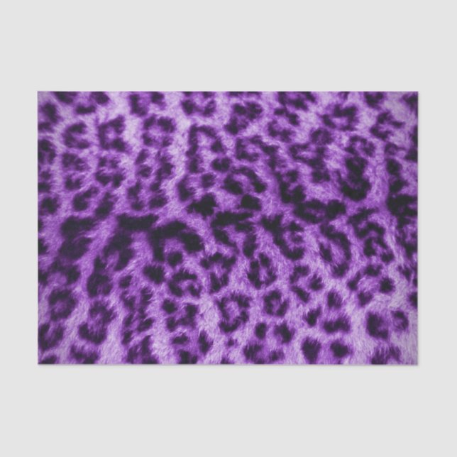 Papel De Seda Purple Leopard Print (Frente )