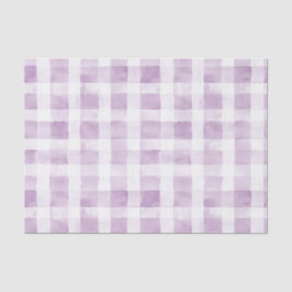 Papel De Seda Purple White Plaid Stripes 