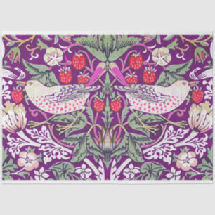 Papel De Seda Purple William Morris Strawberry Thef