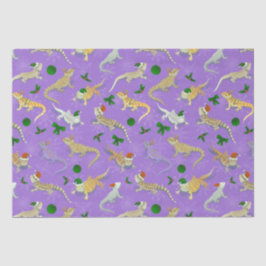 Papel De Seda Púrpura de Natal do Dragão Carborado