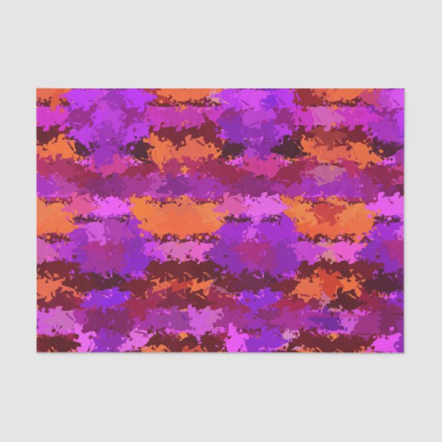 Papel De Seda Púrpura e laranja (Frente )