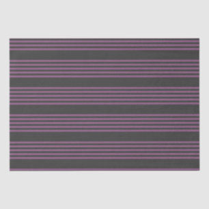 Papel De Seda Púrpura Mauve e carvão de cinco faixas
