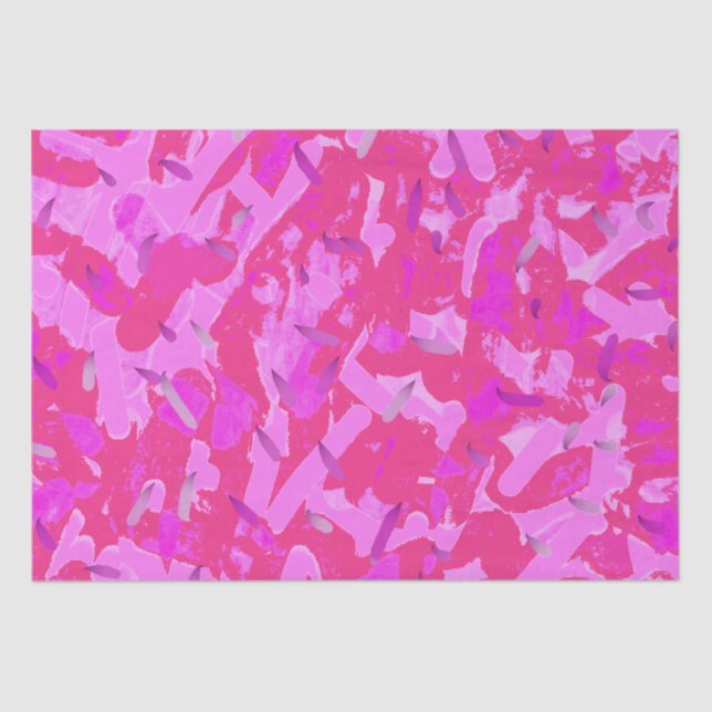 Papel De Seda Púrpura Rosa Quente - Presente de Ocasião (Frente )