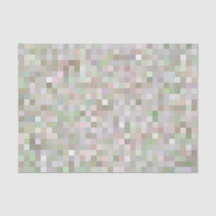Papel De Seda Quadrados Coloridos Pastel