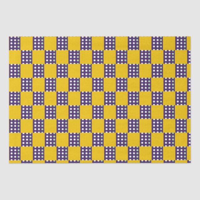 Papel De Seda Quadrados e pontos (Frente )