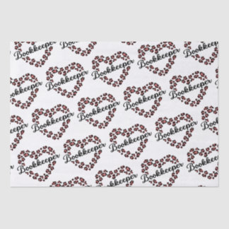 Papel De Seda Quadro de Coração Leopardo do Guardião Branco