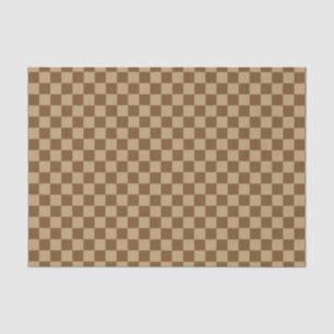 Papel De Seda Quadro de Verificação Clássico de Combinação Marro