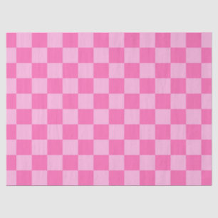 Papel De Seda Quadro de verificação rosa quente