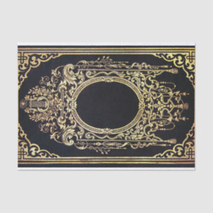 Papel De Seda Quadro Dourado ornamentado de Falln (aperfeiçoe